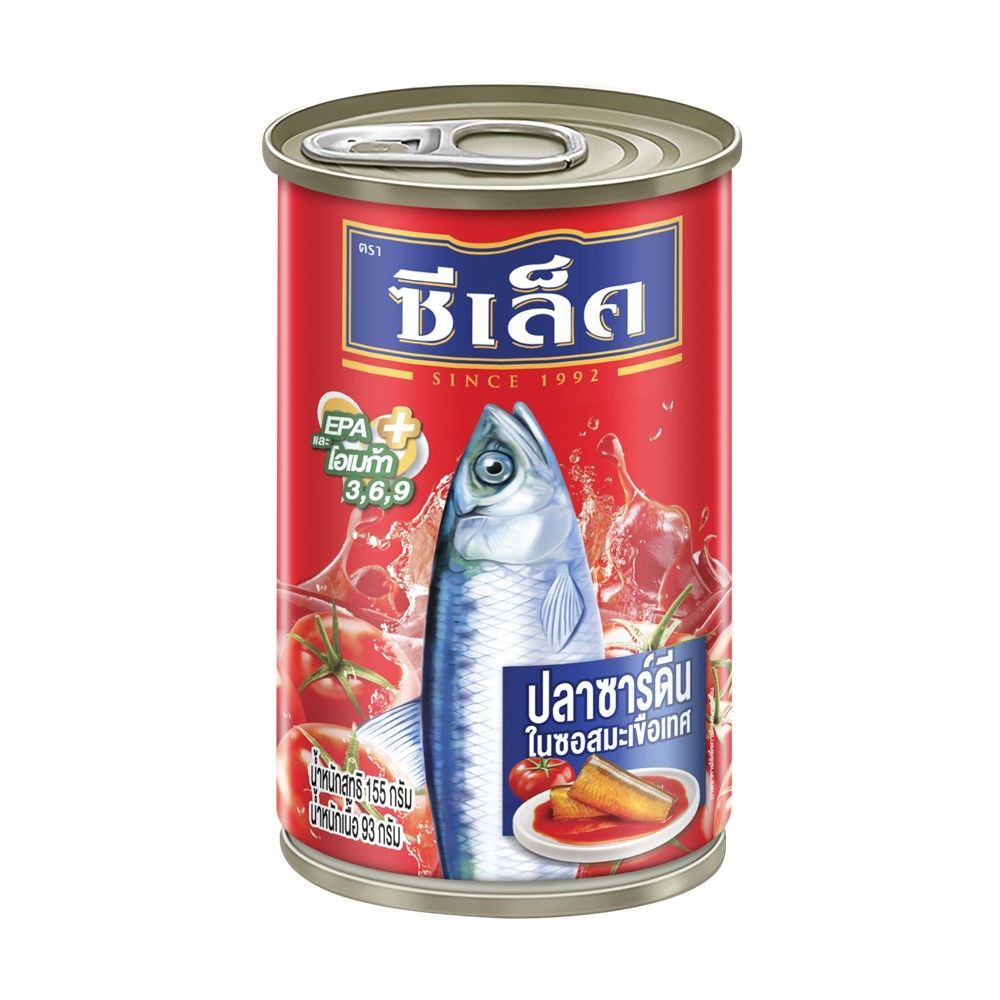 [สินค้าส่งด่วน] ซีเล็คแมคเคอเรลซอสมะเขือเทศฝาดึง 155 กรัม SEALECT MACKEREL IN TOMATO SAUCE 155 G. EO
