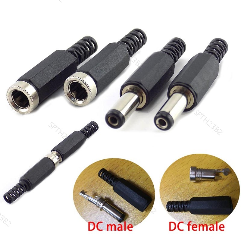 DC ชายหญิง MF ปลั๊กไฟ 5.5x 2.1