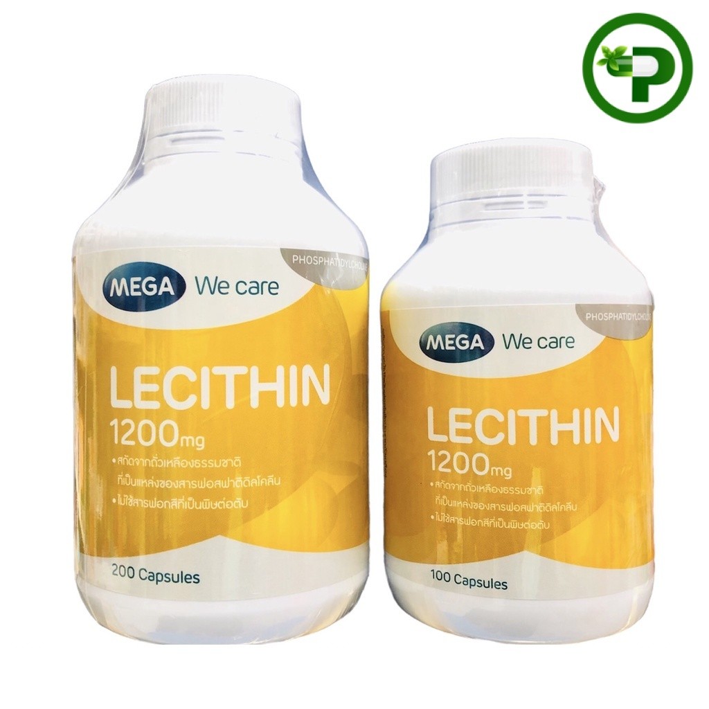 Mega We Care Lecithin เมก้า วีแคร์ เลซิติน 1200 มิลลิกรัม [1กระปุก]