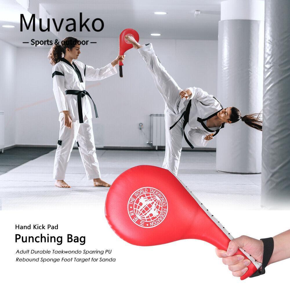 MUVAKO Boxing Pad Sanda Foot Pad Wushu Training Freestyle Fighting Taekwondo Side Kick Pad