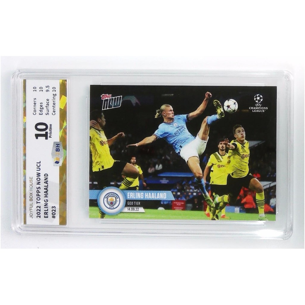 [แพ็คเกจ] การ์ด Harland Star Grading Card 2022 Topps ตอนนี้ Erling Haaland Records Harland Champions