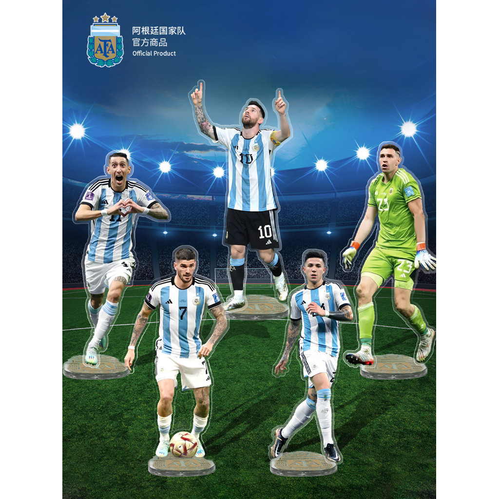 [ของแท้อย่างเป็นทางการ] ทีมชาติอาร์เจนตินา | HD Star Standing Brand Messi Football Jersey Gift สินค้