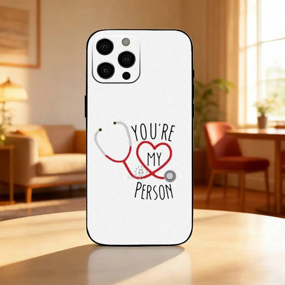 TP-2 G-Greys Anatomy You are my people เคสโทรศัพท์สําหรับ iPhone17,16,15,14,13,12 Plus,Max ซิลิโคนอ่