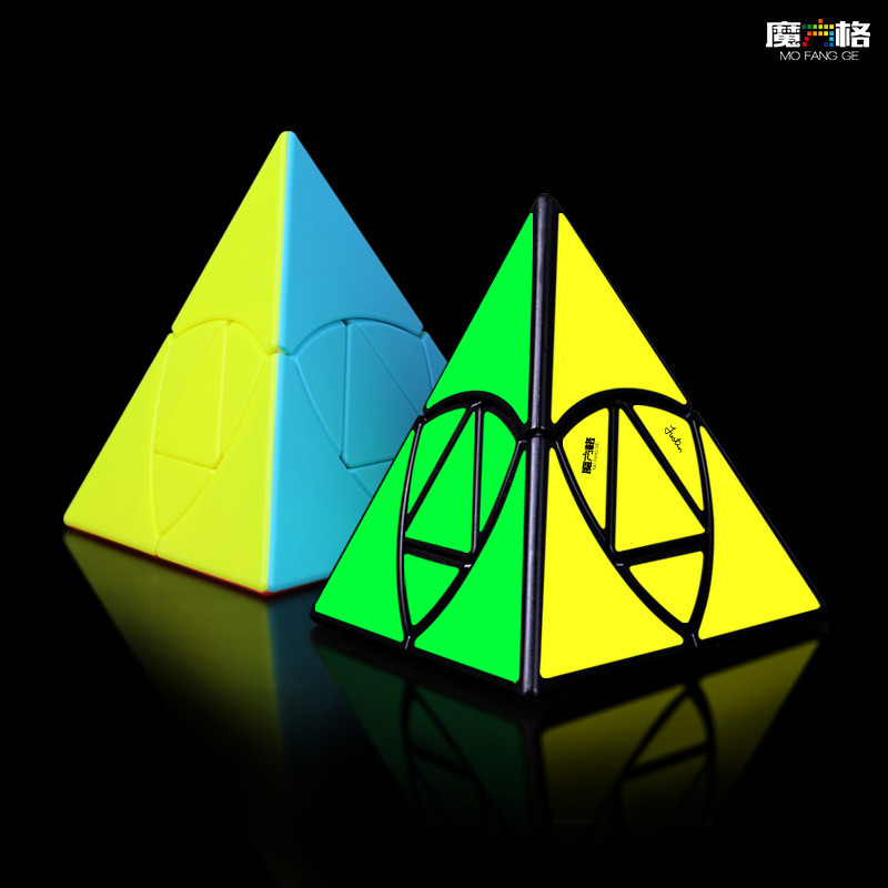 Qiyi Golden Rice Dumpling Rubiks Cube Introductory สามเหลี่ยมรูปพิเศษพีระมิดสี่ด้าน Rubiks Cube Boy 