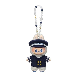 POP MART Flying LABUBU กัปตัน/LABUBU กะลาสี/นางเงือกไวนิลจี้ตุ๊กตาเครื่องประดับของแท้