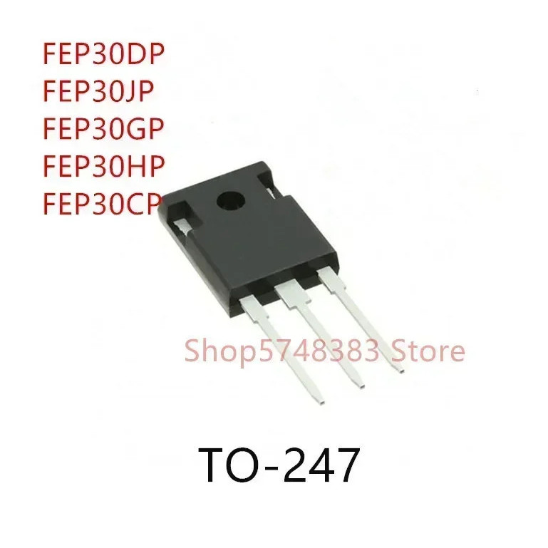 5 ชิ้น FEP30DP FEP30JP FEP30GP FEP30HP FEP30CP TO-247 ทรานซิสเตอร์เอฟเฟกต์ภาคสนาม