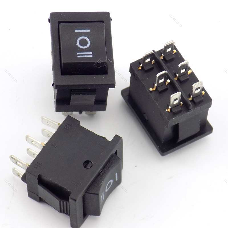 5pcs Rocker Switch เรือเปิด/ปิดสวิทช์ 6 ฟุต 3 โหมด AC 125V 10A AC 250V 6A Power Push ปุ่ม 21*15 มม.T