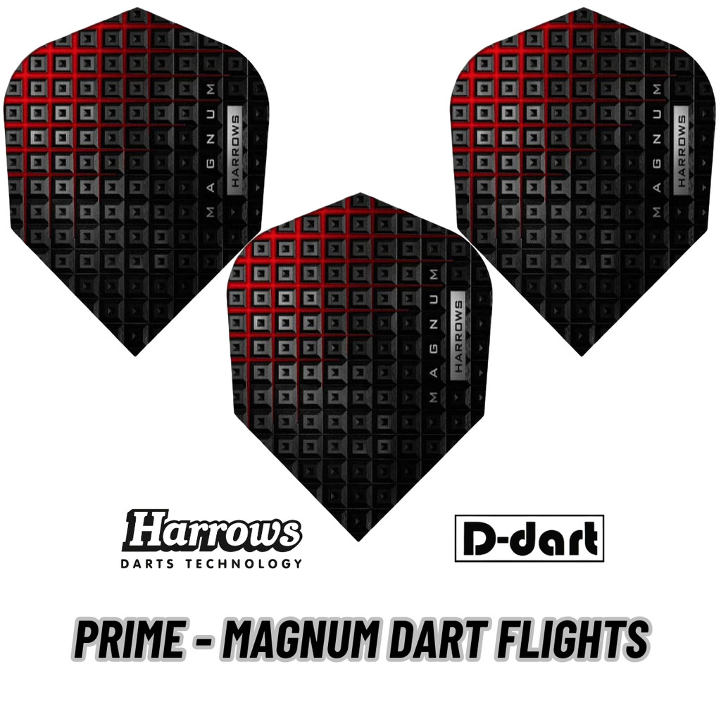 HARROWS DART FLIGHTS - STANDARD PRIME - MAGNUM 100 MICRON DART FLIGHTS (SAYAP ARROW)