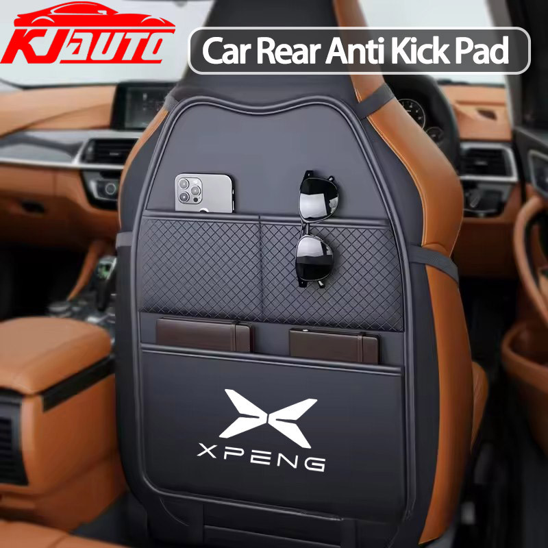 Xpeng หนังรถที่นั่งกลับ Protector Kick Mat กระเป๋าแท็บเล็ตสําหรับ Xpeng G9 G6 P7i P5 G3i P7 Xiaopeng