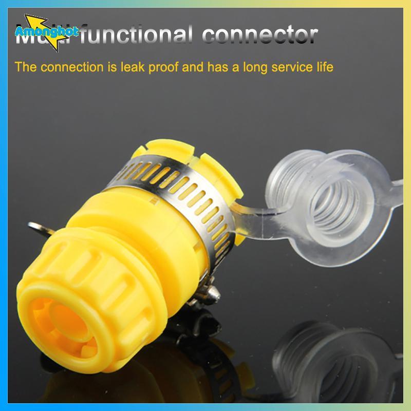 Amonghot> Qui Connect Garden Hose ฟิตติ้ง Water Connector Faucet Adapter Kitchen Mixer Faucet Hose C