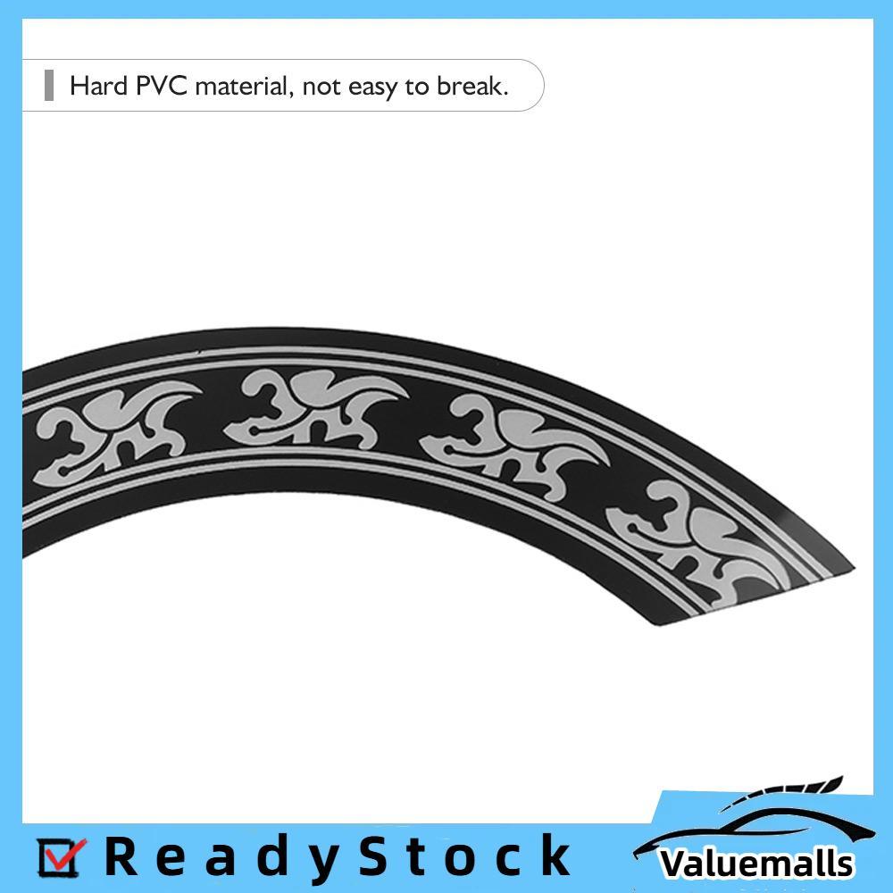 Valuemalls Valuemalls กีตาร์พื้นบ้าน Rosette Inlay สติกเกอร์วงกลม Sound Hole ตกแต่งรูปลอกอุปกรณ์เสริมสำหรับ 40-41 นิ้วกีต้าร์