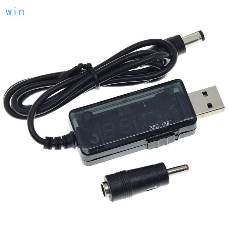 Win USB เป็น DC5 5x2 1 มม. 3 5x1 35 มม. Step Up สายแปลงสําหรับเราเตอร์และอื่นๆ