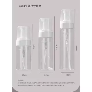 PACPAC ขวดปั๊มโฟม PET 100,150,200 ml สำหรับบรรจุ โฟมล้างหน้า ดีไซน์สวย พกพาสะดวก PG13
