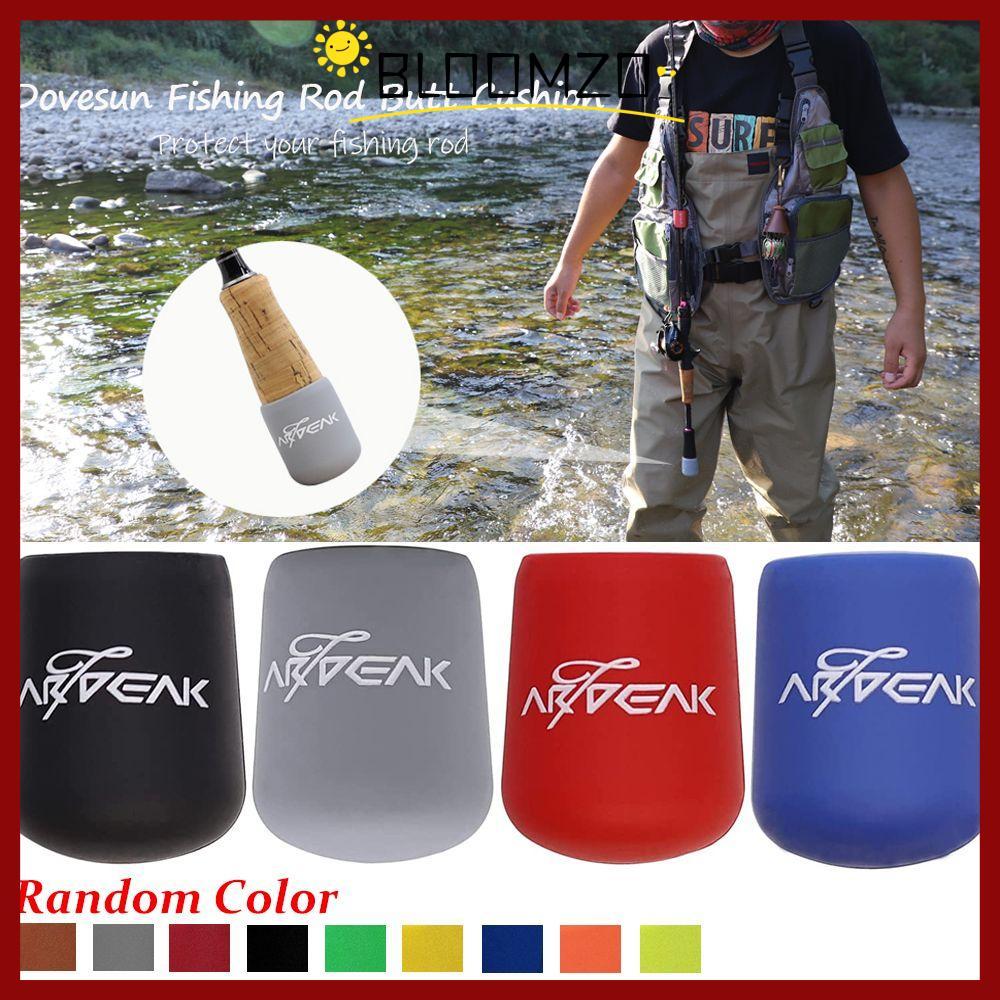 จัดส่งจากประเทศไทยBLOOMZO Rod Bottom Protector สีสุ่ม Lure Rod ป้องกันด้านหน้าบล็อกตกปลา Rod Handle Cover