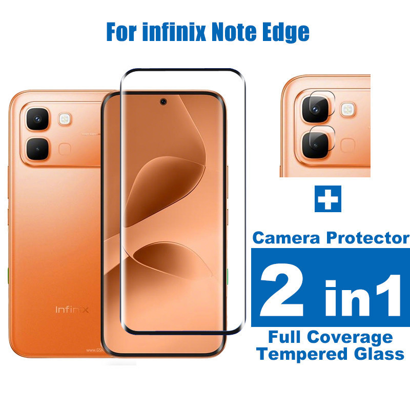 Infinix Note Edge Full CoverageกระจกนิรภัยสําหรับInfinix Note 60 Ultra 50 50s 50x 40 40s 40x 30 30i Pro Plus Vip 4G 5G Anti-Fallป้องกันหน้าจอ + ฟิล์มเลนส์