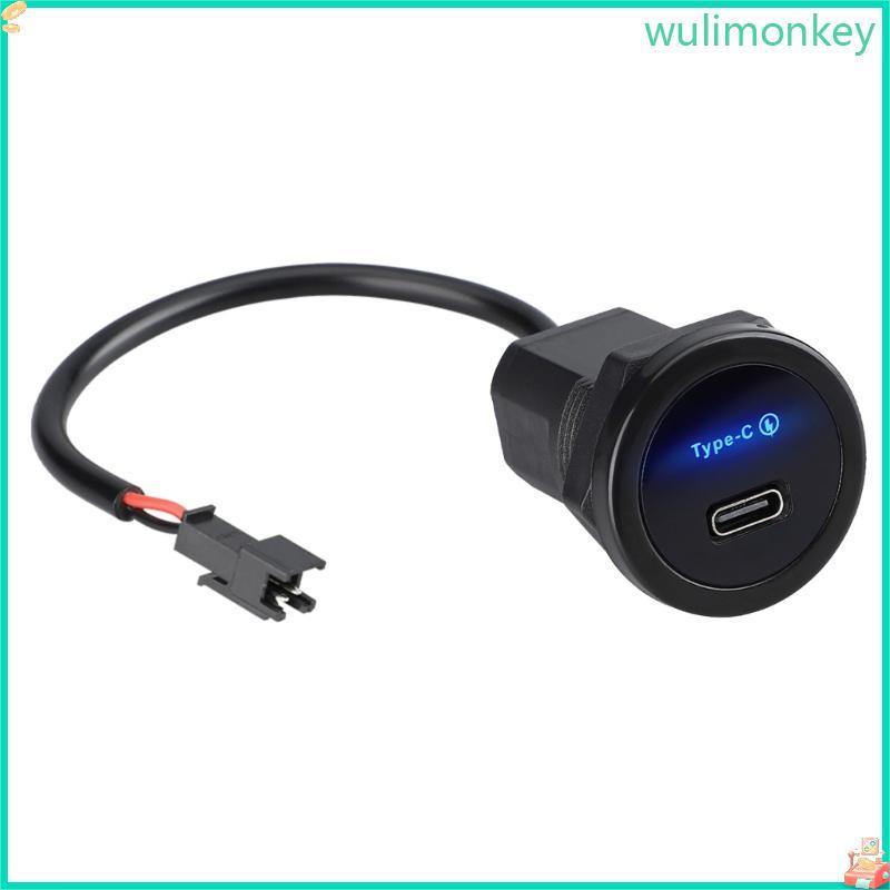 WU 30W USB Type C ชาร์จ Outlet Quick CHARGING Power Adapter สําหรับรถยนต์