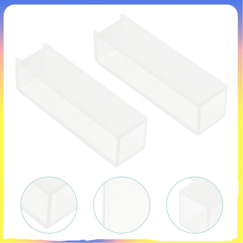 2 ชิ้นอ่าน Optical Glass Cuvette สําหรับการวิเคราะห์เปรียบเทียบ Spectrometer