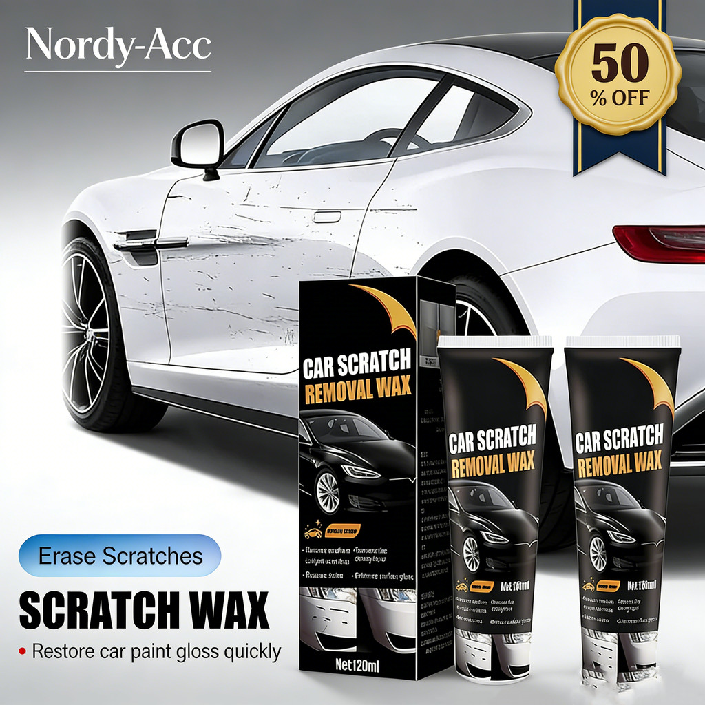Car Scratch Remover 120ml สี Polish Restorer Swirl Repair พร้อมฟองน้ํา Quick Fix ใช้งานง่าย Universal สําหรับรถยนต์ส่วนใหญ่ SUV รถบรรทุก Auto Paint Care