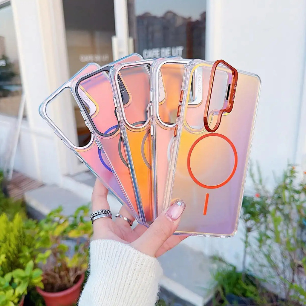 เคสโทรศัพท์เลเซอร์ออโรร่าระดับไฮเอนด์เหมาะสําหรับ Samsung Series ทุกรุ่น รวมถึง S26ultra/S25/S24/S23/S22/A55/A56/A54/A57/A37 ให้การป้องกันแรงกระแทกอย่างเต็มที่
