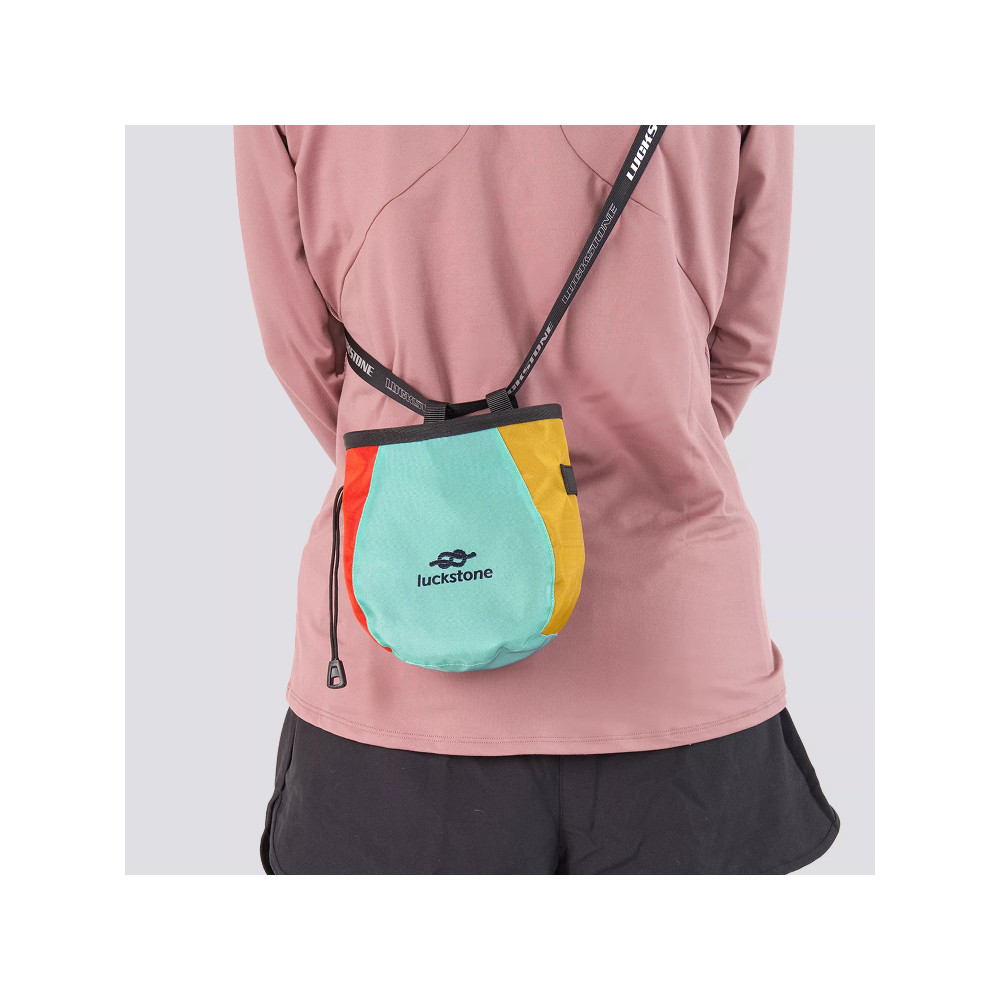 LUCKSTONE Rock Climbing Climbing Magnesium Powder Bag น้ําหนักเบาทนต่อการสึกหรอ Water-Repellent Pet 