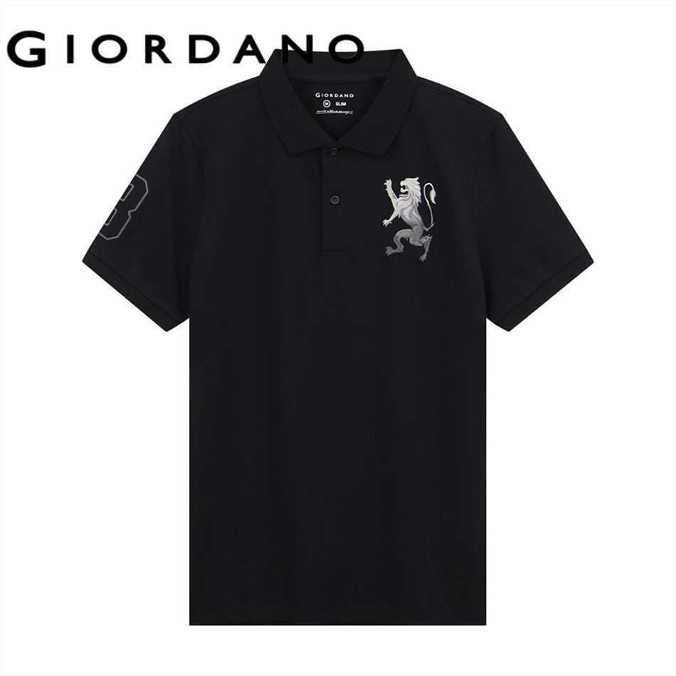 GIORDANO เสื้อโปโลผู้ชาย Men's Slim Napoleon Polo 01016210