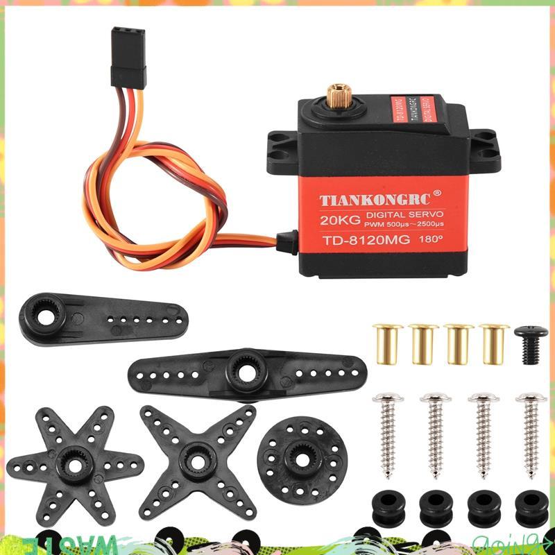 Td-8120Mg เกียร์โลหะกันน้ํา Digital Servo พร้อม 20Kg แรงบิดสูง 180 มุมสําหรับ Rc รีโมทคอนโทรลรถรุ่นร