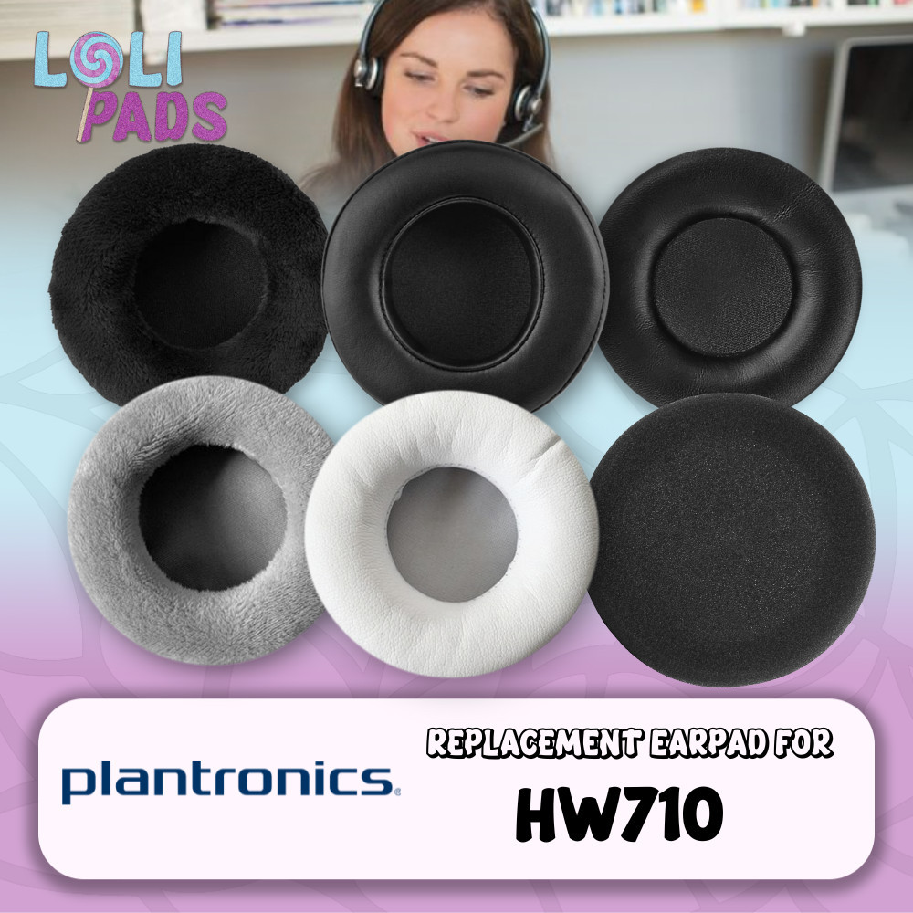 ฟองน้ําแผ่นรองหูฟังแผ่นรองหูฟัง Plantronic HW710 HW 710 HW-710 แผ่นโฟม