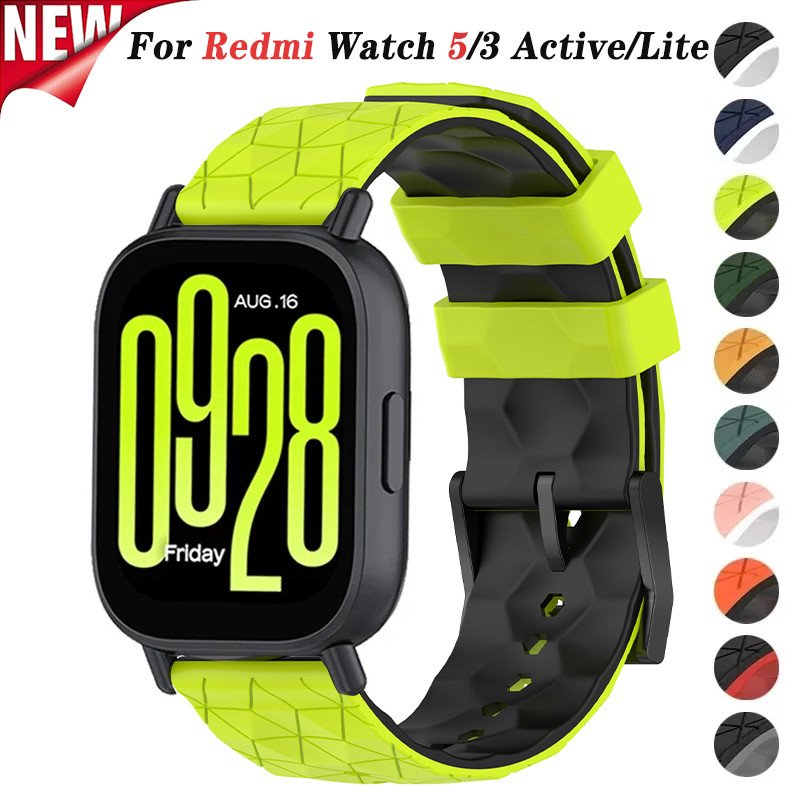 สายซิลิโคนสําหรับ Redmi Watch 5 Active 5 Lite Smart Watch 22 mm. สําหรับสายรัดข้อมือ Xiaomi Redmi Wa
