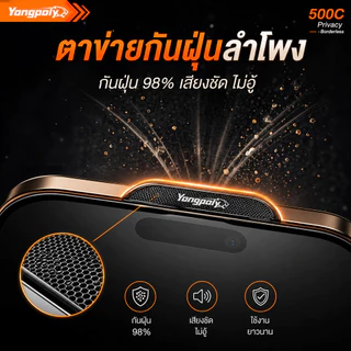 ฟิล์มกันเสือก 28° 500C เต็มจอ ไร้ขอบ กันมองด้านข้าง ไม่ดันเคสสำหรับ IPHONE XR 11 12 13PROMAX 14PRO 15 16PROMAX 17PROMAX