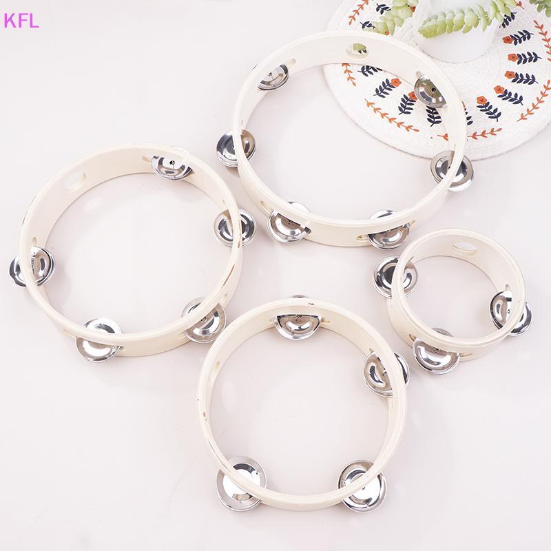 (KFL) 4/6/7/8 นิ้วมือถือไม้ Headless Tambourine Percussion มือกลองของเล่นเพื่อการศึกษา Orff เครื่องดนตรีสําหรับเด็กขายร้อน