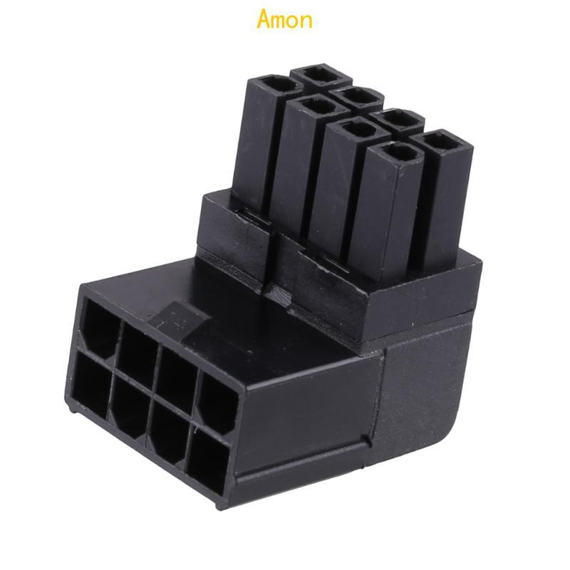 Amon เมนบอร์ด CPU 8pin Power Adapter 8Pin Power Connector CPU 8pin 90 องศาพวงมาลัย