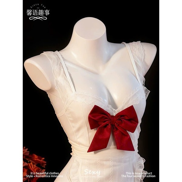 V02 ชุดคอสเพลย์แม่บ้านผ้ากันเปื้อนที่น่าสนใจ V02