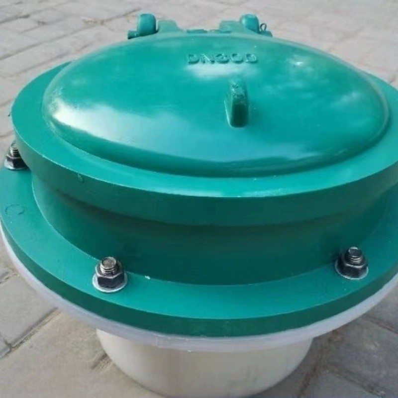 FRP Flap Valve พร้อมท่อลูกฟูก ปลอกสูบ กันฝุ่น ใช้ชลประทาน ป้องกันน้ำไหลย้อน DN300