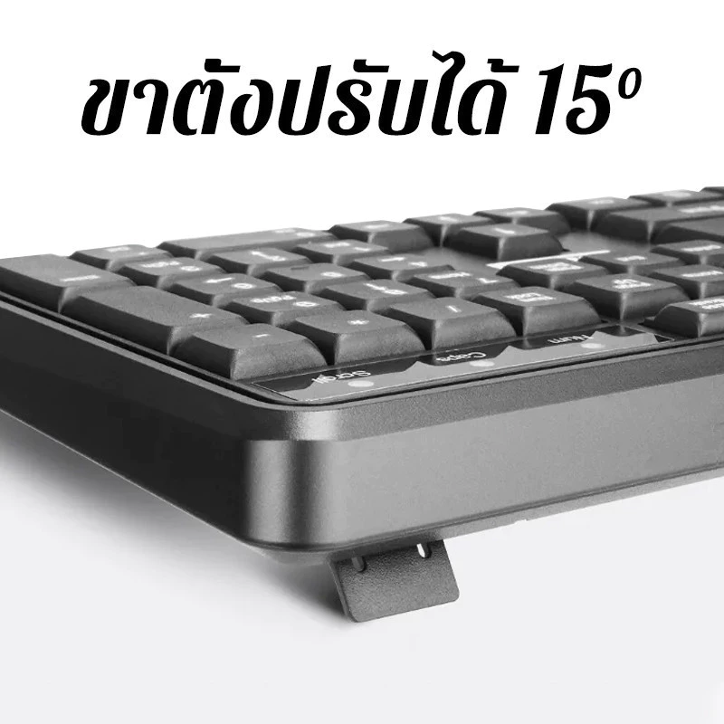 ชุดคีย์บอร์ดและเมาส์ USB มีภาษาไทยและอังกฤษ thumbnail 6
