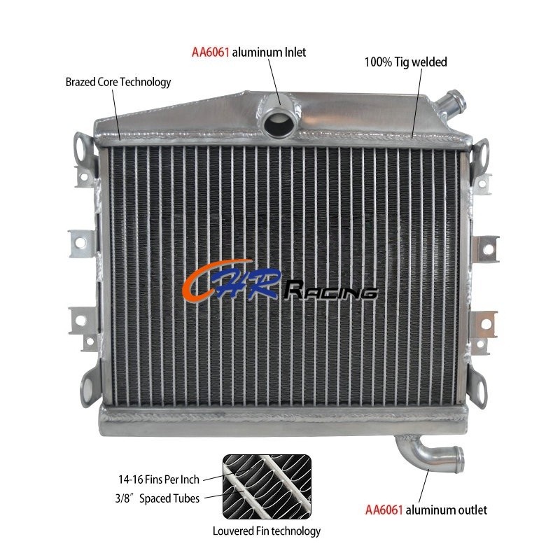 สําหรับ Yamaha RZV500R RD500LC RZ500 51X 1984 1985 1986 ยี่ห้อใหม่หม้อน้ําอลูมิเนียม