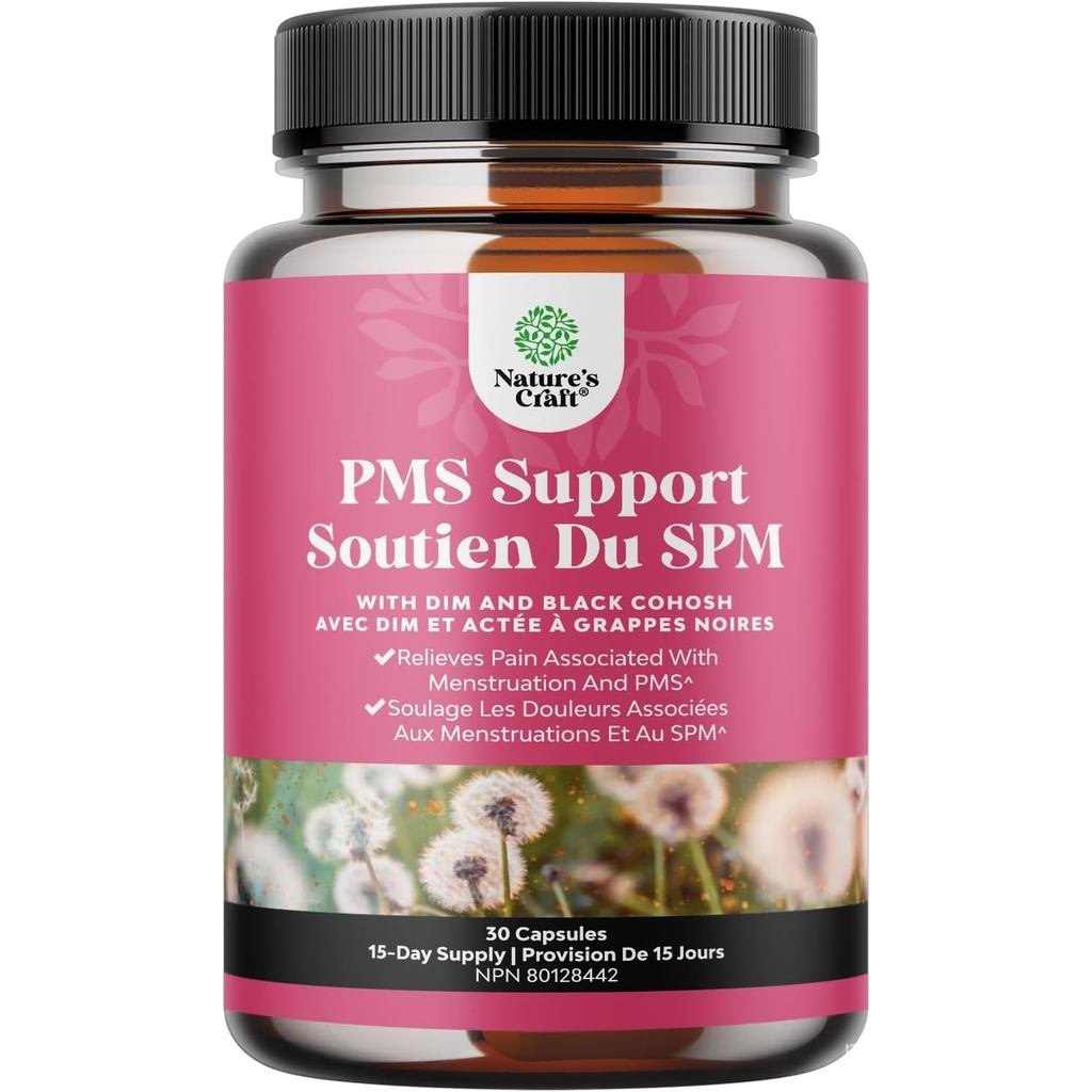อาหารเสริมสนับสนุน PMS ขั้นสูงสําหรับผู้หญิง – Multibenefit PMS Relief Complex สําหรับพลังงานต่ํา, ร