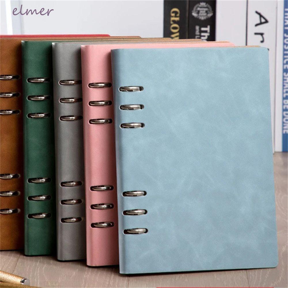 ELMER Binder Spiral Notebook Stationery School Coil Notebook Momo Pad Time Organizer 6 Holes Loose leaf Notebook