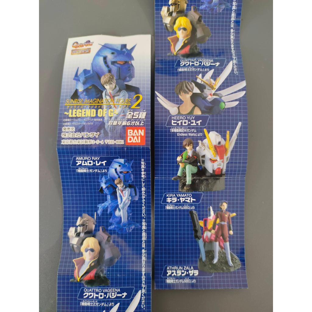 [คลังสินค้าพร้อม J] Bandai hgif Gundam UC/seed/W ฉากหน้าอก Gashapon Kira Aslan Char