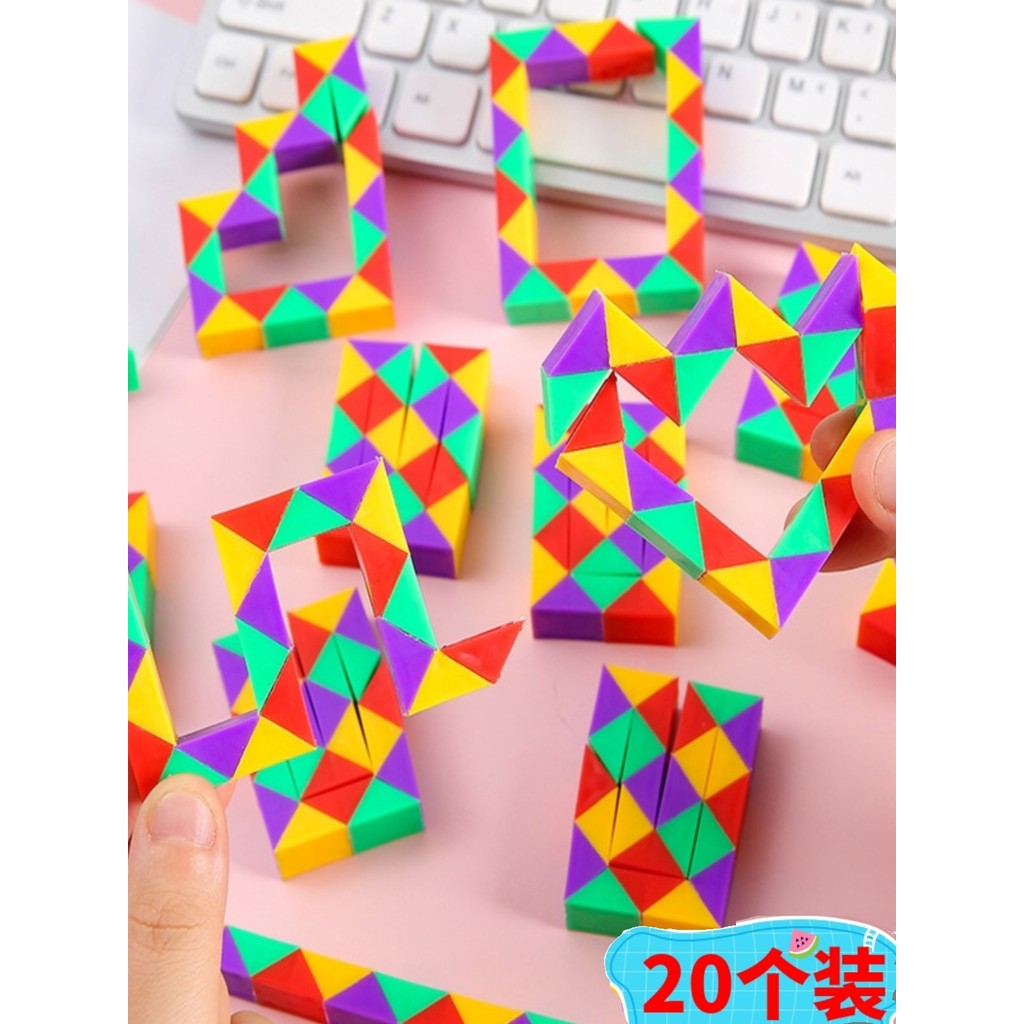 วาไรตี้เมจิกไม้บรรทัด 24-Segment Magic Cube ของเล่นเพื่อการศึกษาเด็ก 36-Segment 72-Segment 48 สีสัน 