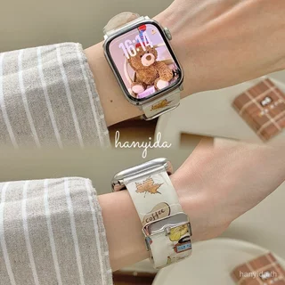 หมีน่ารักสายนาฬิกาใสสําหรับ Huawei fit 5/5 pro Fit 4/4 pro Smartwatch สายรัดข้อมือแม่เหล็กสําหรับสร้อยข้อมือ Huawei Watch Fit 3