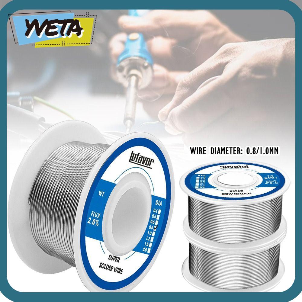 YVETA ลวดเชื่อมอุณหภูมิต่ํา, No-clean 20g 50g 100g 0.8 1.0mm Corel Solder, Universal FLUX 2.0% Low-m