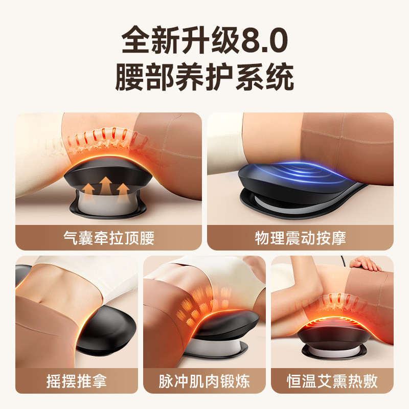 VTT เครื่องนวดเอวหมอนนวดคอเครื่องนวดหลัง Thermostatic ประคบร้อนหมอนนวดในครัวเรือนของขวัญ HXES