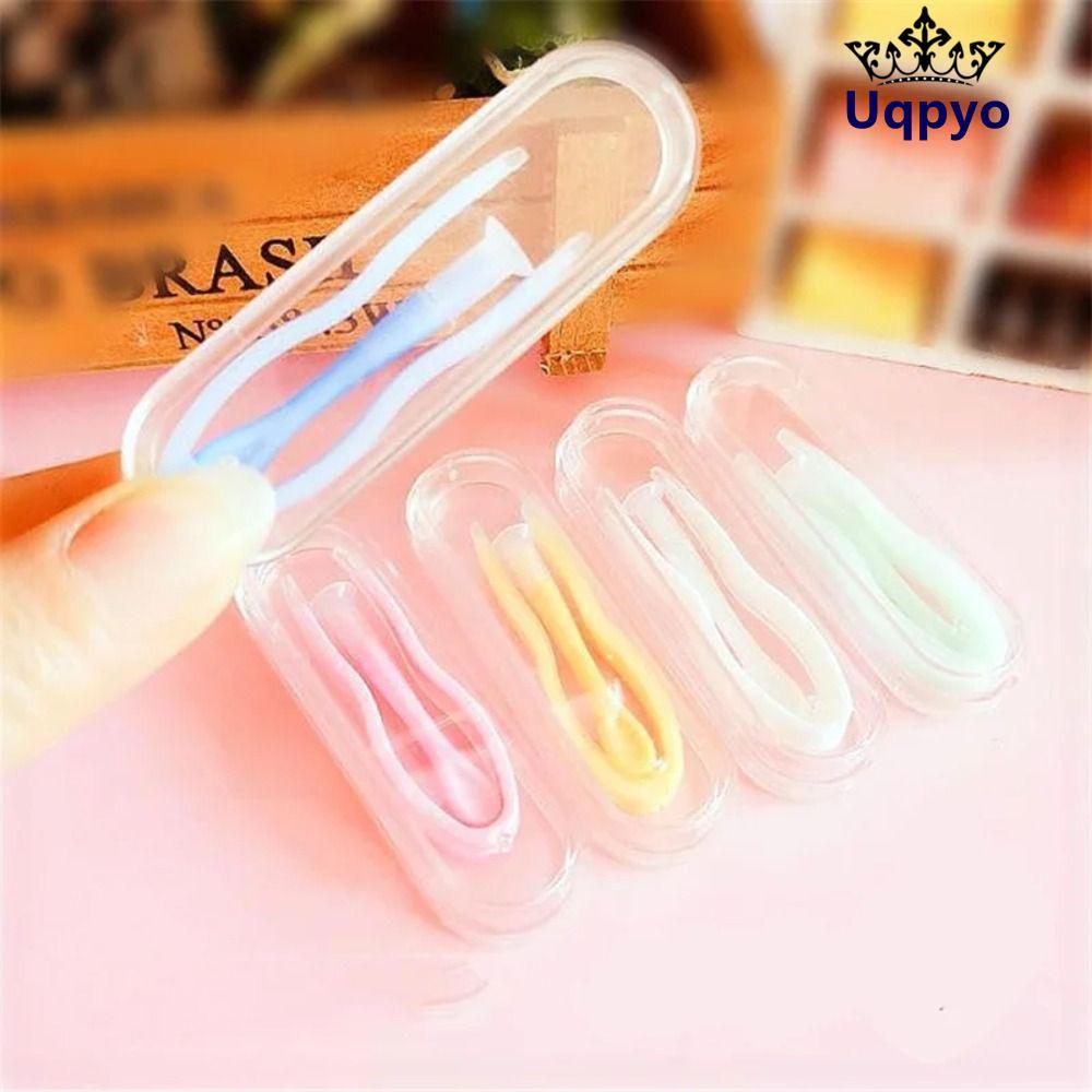 UQPYO 1PC ที่ใส่คอนแทคเลนส์,สวมใส่เครื่องมือEye Careคอนแทคเลนส์,สีทึบคลิปStickแหนบผู้หญิงผู้ชาย