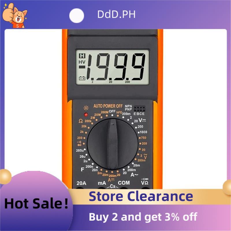 DT9205A มัลติมิเตอร์แบบดิจิตอลหลายเมตร DC แอมมิเตอร์
