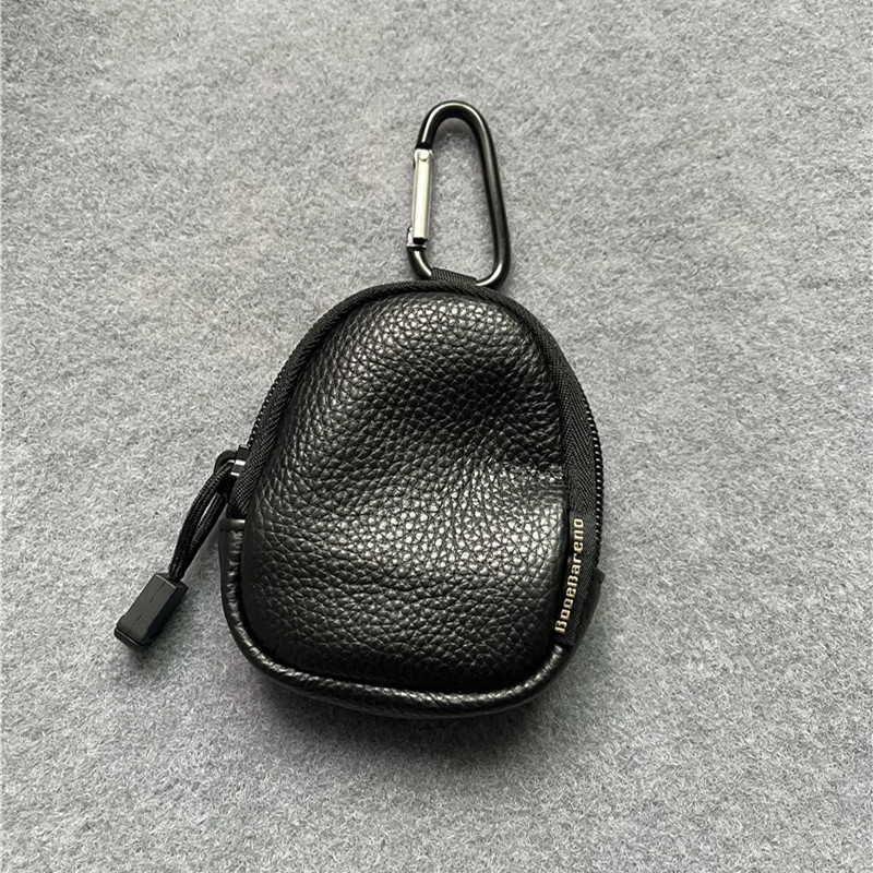 Simple Youth Coin Bag Cowhide Small Wallet Coin Purse Zipper Shell Bag Bluetooth Headset Bag Key Bag
