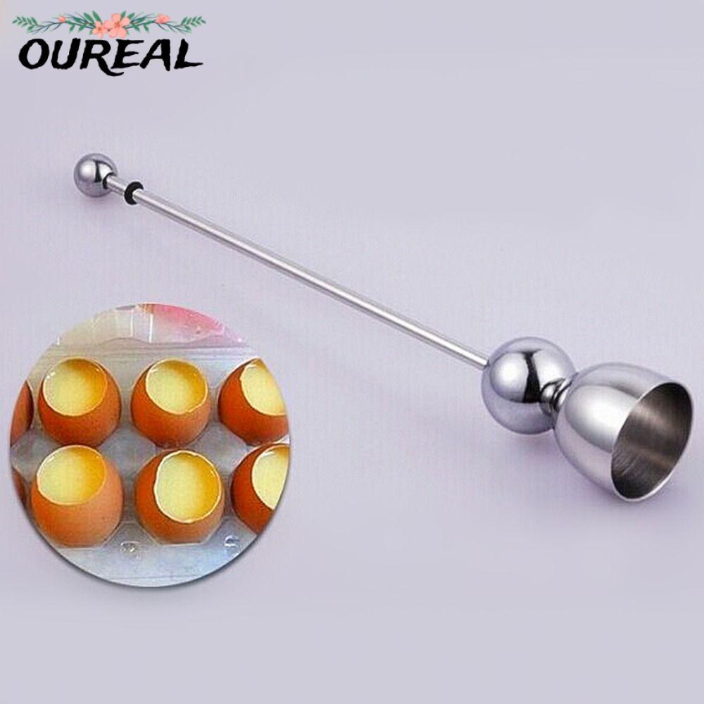 OUREAL Egg Cracker Snipper Shell สแตนเลส Egg-Knocker Egg Cracker