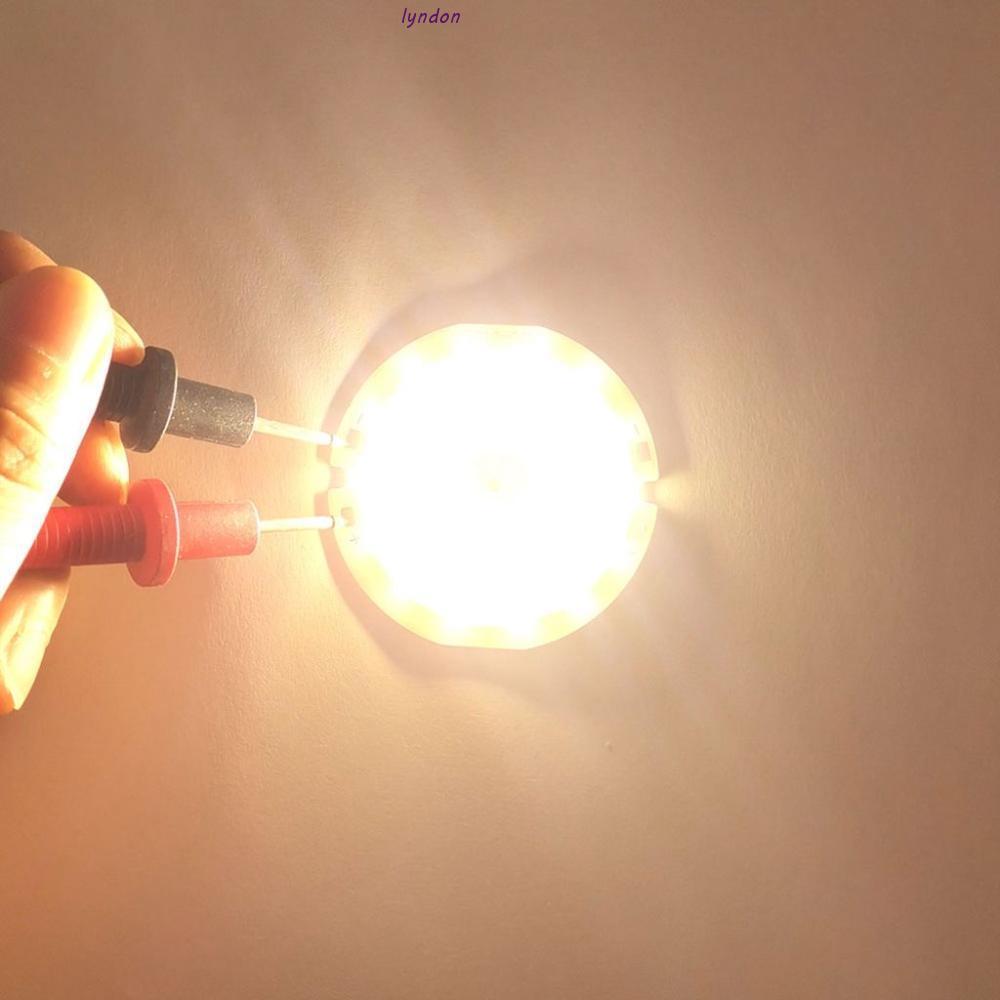 LYNDON COB ชิปแหวนคู่ COB DC 3V 4V วงกลม LED อบอุ่น/เย็น/สีแดง/สีฟ้ารอบ 1 pcs COB แสง