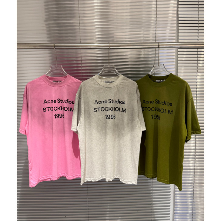 เสื้อยืดแขนสั้นพิมพ์ลายปีใหม่ขายร้อนคุณภาพสูง Retro ปีหลวม Dropped Shoul