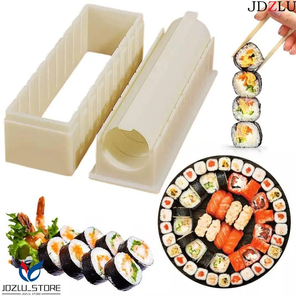 JDZLU Sushi Rolls ชุดแม่พิมพ์,Reusable Round/Square/Heart Shape Sushi Maker อุปกรณ์, Professional 9 