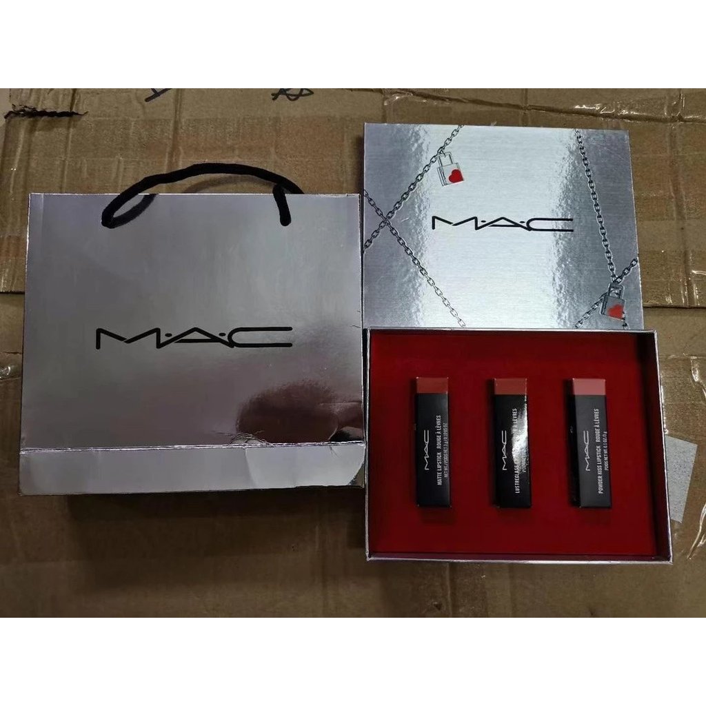 Mingtong ของแท้ Mac Classic ลิปสติกชุดสามชิ้นสี No. 602+316+544
Mingtong สินค้าของแท้ Mac King ลิปสต